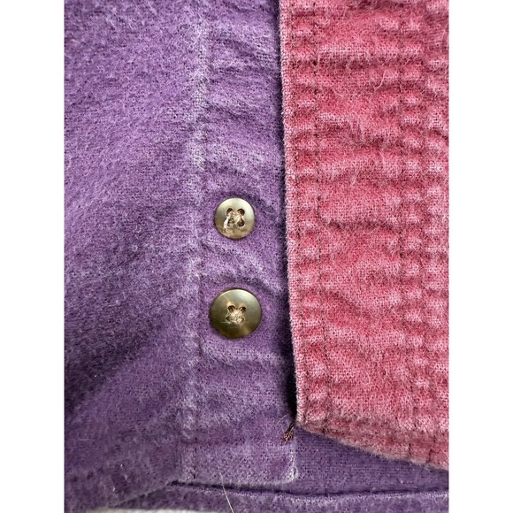 Vintage‎ Woolrich Shirt Mens XL Multicolor Colorblock Button Up Flannel 90s USA - Picture 4 of 16